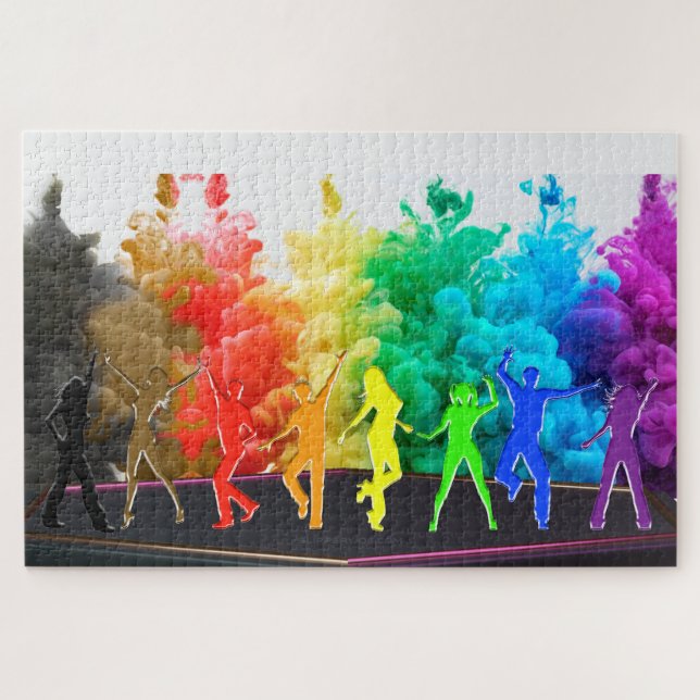 Puzzle El Orgullo Bailando de SlipperyJoe Sombra el arte  (Horizontal)