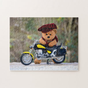 Puzzle El osito Biker -