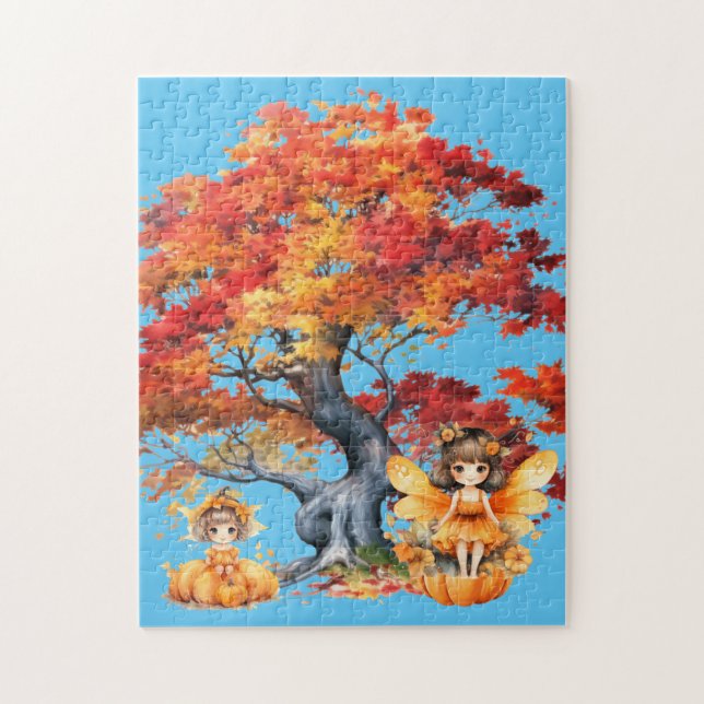 Puzzle El otoño es un momento divertido (Vertical)
