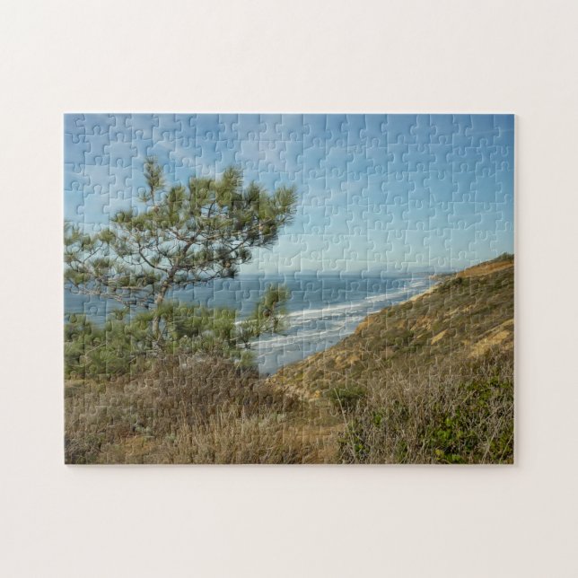 Puzzle El paisaje costero de Torrey Pine y California (Horizontal)