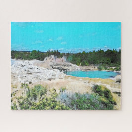 Puzzle El paisaje de Rotorua de Nueva Zelanda desafiante