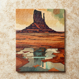 Puzzle El paisaje del monumento del desierto