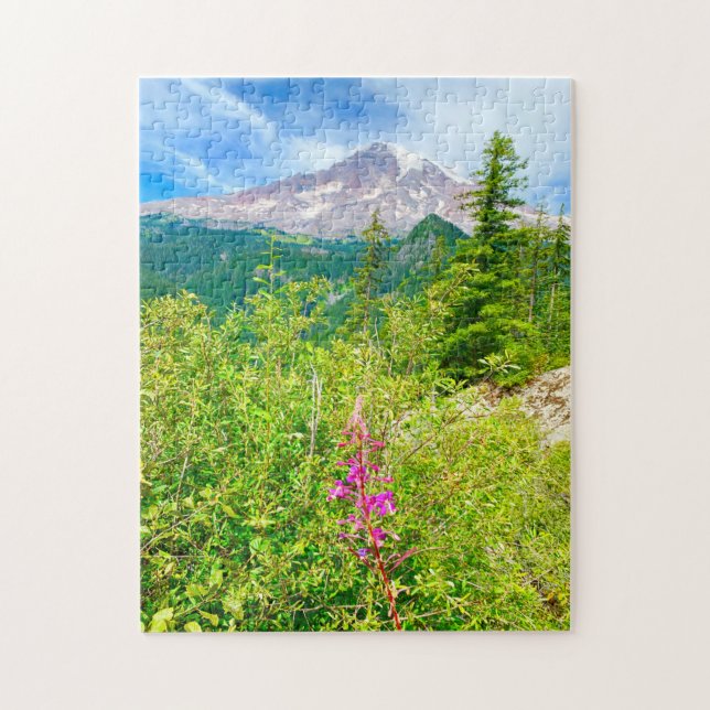 Puzzle El paisaje inspirador del Monte Rainier | Terapia  (Vertical)
