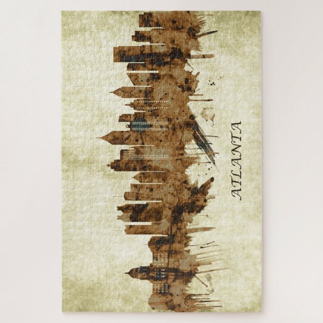 Puzzle El paisaje urbano de Atlanta Georgia (Vertical)
