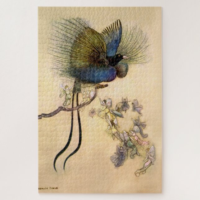 Puzzle “El pájaro más hermoso” de Warwick Goble (Vertical)