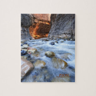 Puzzle el parque nacional de los ziones estrecha rompecab