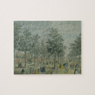 Puzzle El parque tomado cerca de la yarda estable, 1750