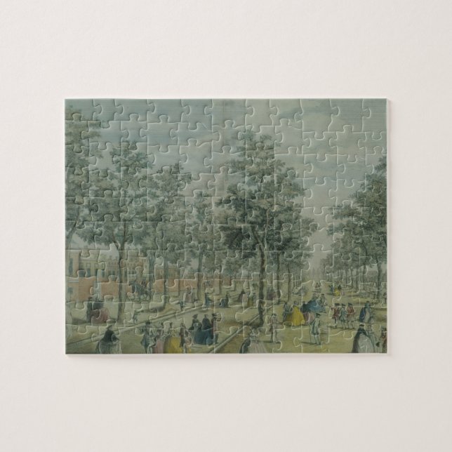 Puzzle El parque tomado cerca de la yarda estable, 1750 (Horizontal)