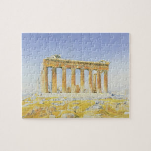 Puzzle El Parthenon, c.1834 (w/c sobre el lápiz en el