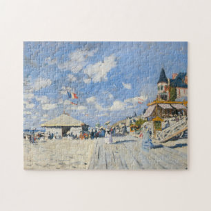 Puzzle El paseo marítimo en la playa Trouville, el rompec