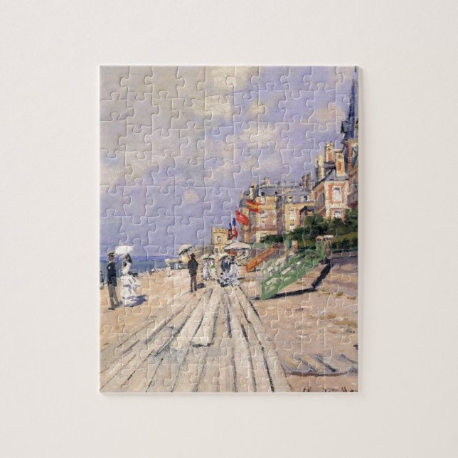 Puzzle El paseo marítimo en Trouville Claude Monet (Vertical)