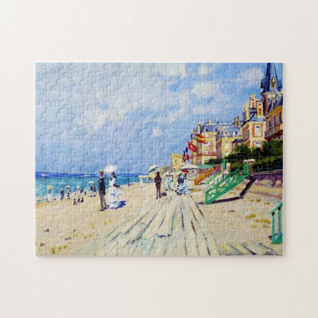 Puzzle El paseo marítimo en Trouville Claude Monet (Horizontal)