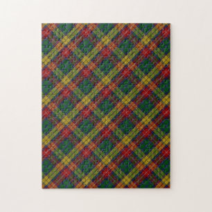 Puzzle El patrón del clan bucano Tartan Plaid es difícil