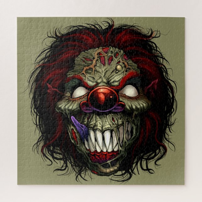 Puzzle El payaso asesino zombi de Halloween asusta gracia (Vertical)