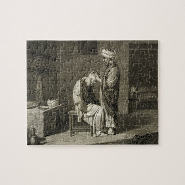 Puzzle El peluquero, de artes del volumen II y de (Horizontal)
