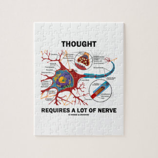 Puzzle El pensamiento requiere mucho nervio (neurona/la