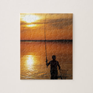 Puzzle El pescador coge pescados haciendo girar