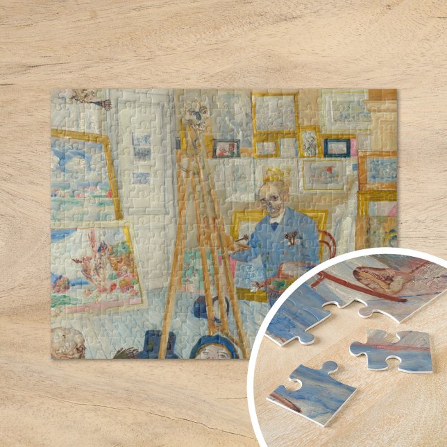Puzzle El pintor del esqueleto | James Ensor (Subido por el creador)