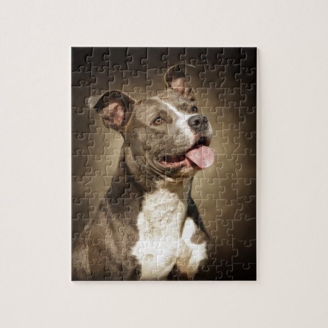 Puzzle El pitbull azul americano (Vertical)