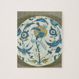 Puzzle El plato de Iznik pintado con un pavo real se