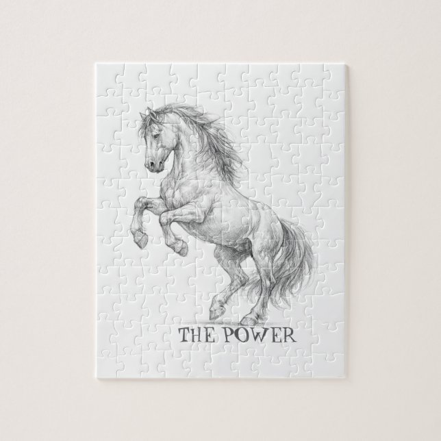 Puzzle El Poder del Semental | Gráfico de Caballo Majestu (Vertical)