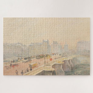 Puzzle El Pont-Neuf, efecto de la nieve y la niebla por P