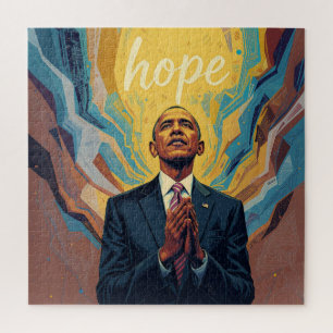 Puzzle El presidente Barack Obama y el mensaje de esperan