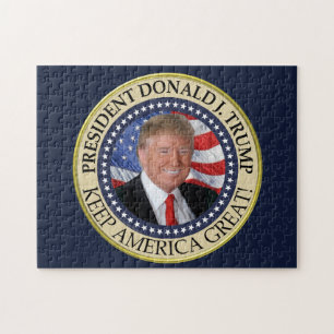 Puzzle El presidente Donald Trump 2020 hace grande a Esta