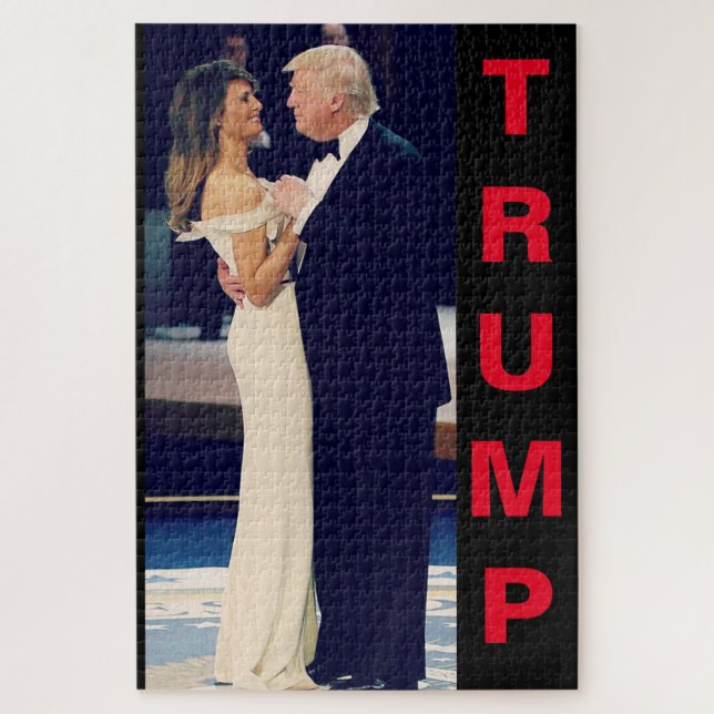 Puzzle El presidente Trump y el baile de Melania (Vertical)