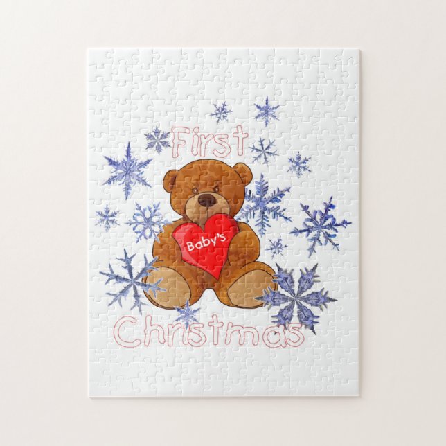 Puzzle El primer navidad del bebé (Vertical)