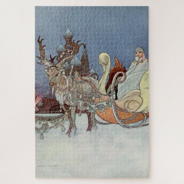 Puzzle "El príncipe feliz" por Charles Robinson desde Rus (Vertical)