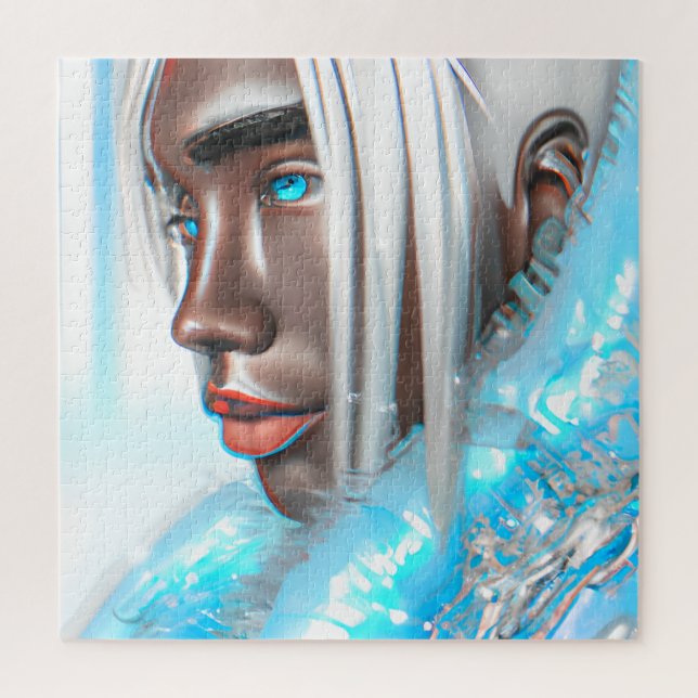 Puzzle El príncipe helado Melanin Black Boy Magic Bruh Wi (Vertical)