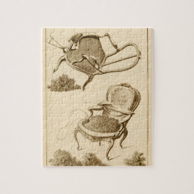 Puzzle El proceso de tapizar una silla, del 'Enc (Vertical)