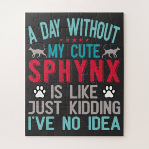 Puzzle El propietario canadiense de Sfinx Sairless Sphynx