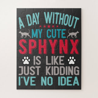 Puzzle El propietario canadiense de Sfinx Sairless Sphynx