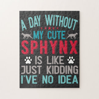 Puzzle El propietario canadiense de Sfinx Sairless Sphynx