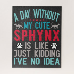 Puzzle El propietario canadiense de Sfinx Sairless Sphynx