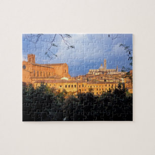 Puzzle El pueblo toscano de Sienna, Italia.