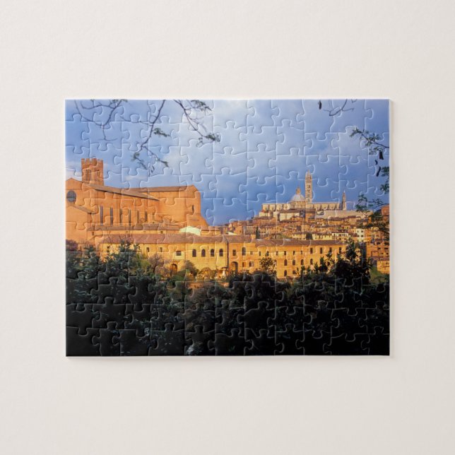 Puzzle El pueblo toscano de Sienna, Italia. (Horizontal)