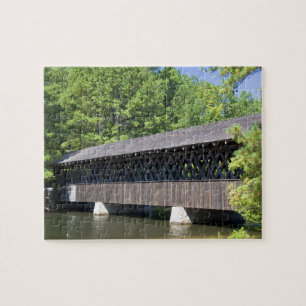 Puzzle El puente cubierto de Stone Mountain en Stone