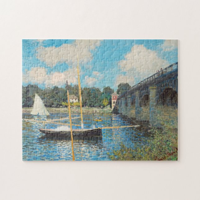Puzzle El puente de Argenteuil (1874) de Claude Monet (Horizontal)