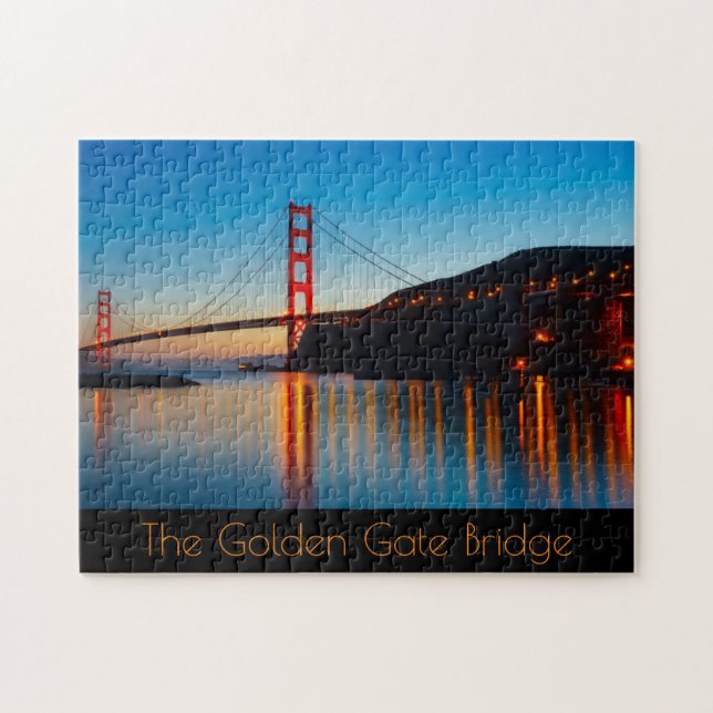 Puzzle El puente Golden Gate de noche (Horizontal)