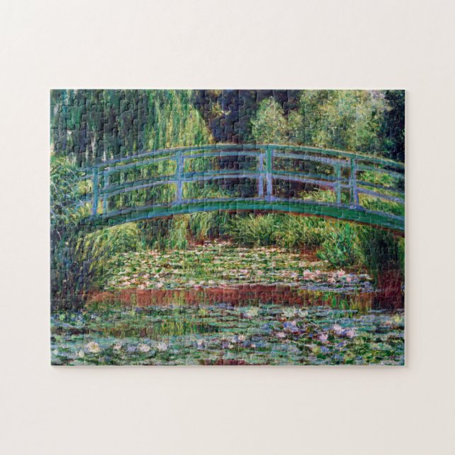 Puzzle El puente japonés (estanque de Lily-Agua), Monet (Horizontal)