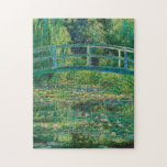 Puzzle El puente japonés (estanque de Lily-Agua), Monet<br><div class="desc">Oscar-Claude Monet (14 de noviembre de 1840 a 5 de diciembre de 1926) fue un pintor francés, fundador de la pintura impresionista francesa y el profesional más consistente y prolífico de la filosofía del movimiento de expresar las propias percepciones ante la naturaleza, especialmente en lo que se refiere a la...</div>