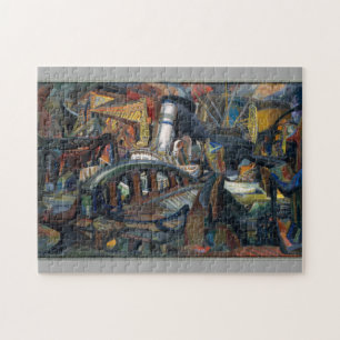 Puzzle El puerto, aproximadamente 1943, Josef Presser Bel