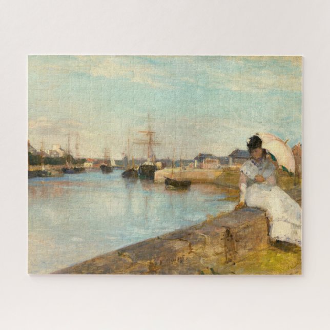 Puzzle El puerto de Lorient por Berthe Morisot (Horizontal)