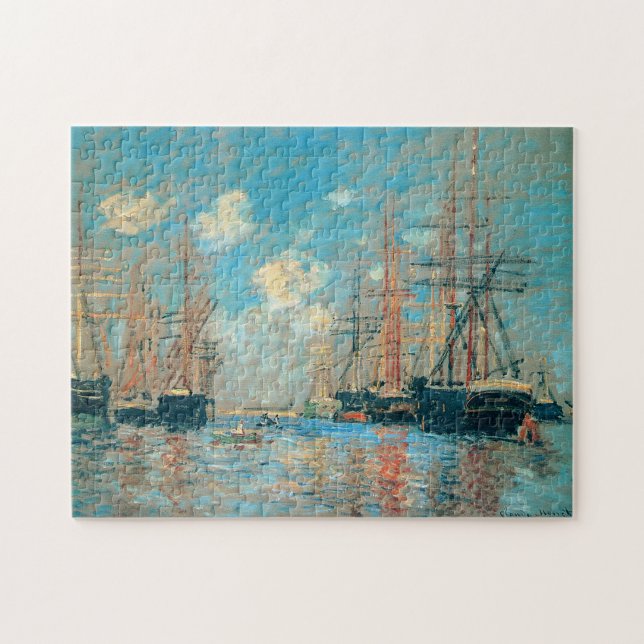 Puzzle El puerto marítimo de Amsterdam Monet Bella Artes (Horizontal)