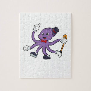 Puzzle El pulpo como mago con Gorra