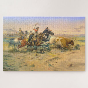 Puzzle El que abandona la manada C M Russell 1897
