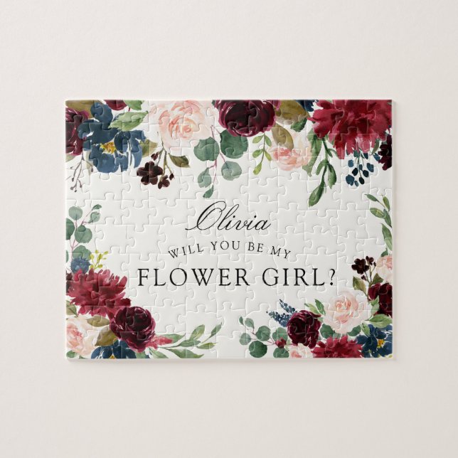 Puzzle ¿El ramo el | de Borgoña usted será mi florista? (Horizontal)